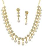 White pearl necklaces