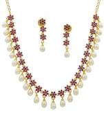 Pink pearl necklaces