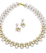 White pearl necklaces