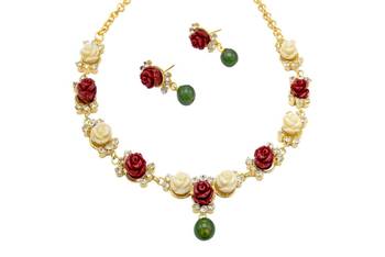 Maroon necklaces 1