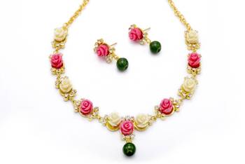 Pink necklaces 1