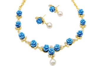 Blue necklaces 1