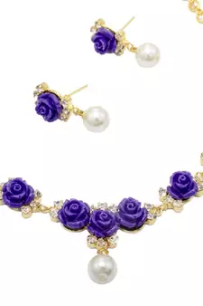 Blue necklaces