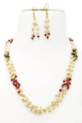 Multicolor pearl necklaces 1