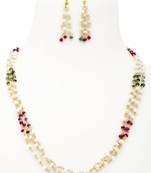 Multicolor pearl necklaces