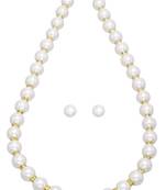 White pearl necklaces