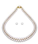 White pearl necklaces
