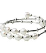 White pearl bracelets