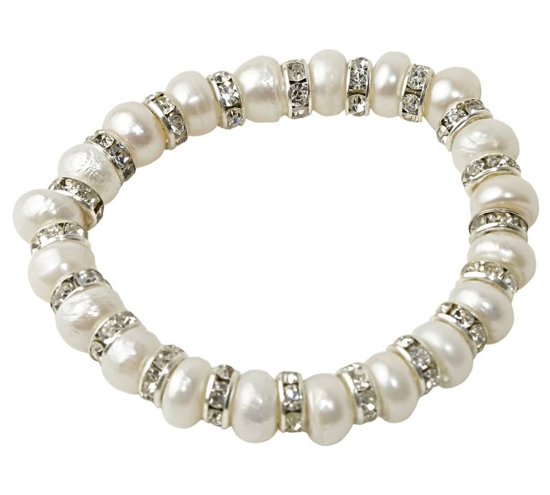 White pearl bracelets