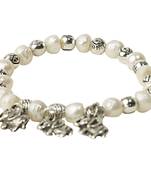 White pearl bracelets