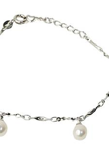 White pearl bracelets