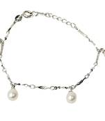 White pearl bracelets