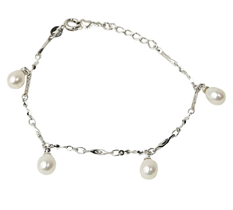 White pearl bracelets