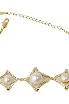 White pearl bracelets