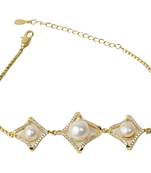 White pearl bracelets
