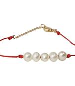 White pearl bracelets