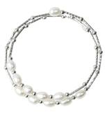White pearl bracelets