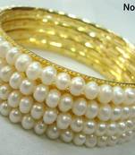 White pearl bracelets
