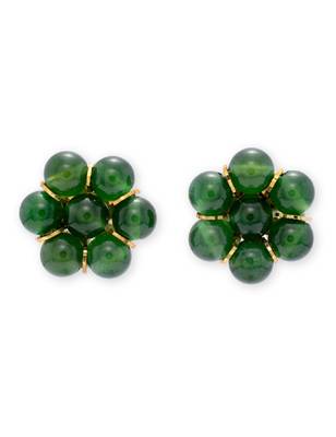 Green earrings 1