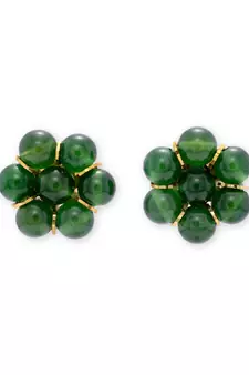 Green earrings