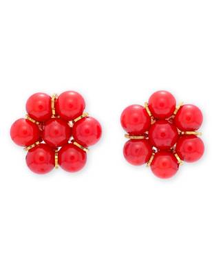 Red earrings 1