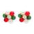 Multicolor pearl earrings