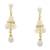 White pearl earrings