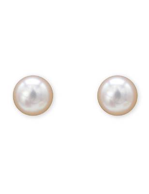 White pearl earrings 1