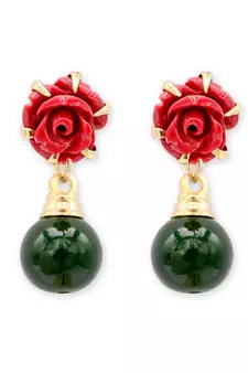 Multicolor pearl earrings