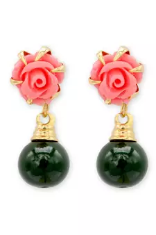 Multicolor pearl earrings