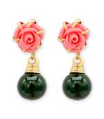 Multicolor pearl earrings