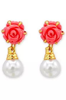 Multicolor pearl earrings