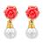 Multicolor pearl earrings
