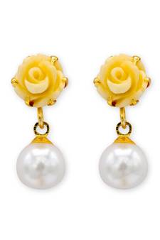 Multicolor pearl earrings