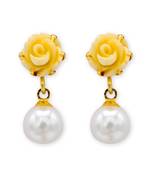 Multicolor pearl earrings