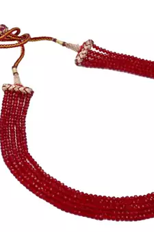 Maroon crystal necklaces