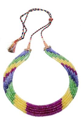 Multicolor crystal necklaces 1