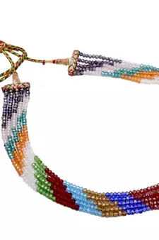 Multicolor crystal necklaces
