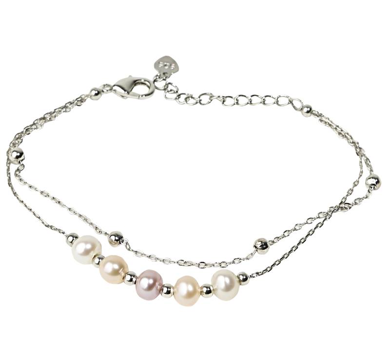 Multicolor pearl bracelets