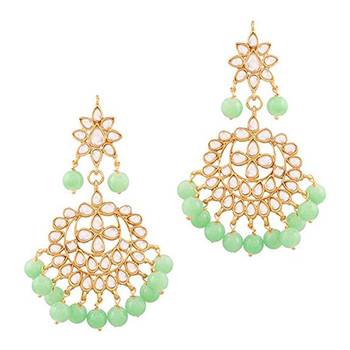 Green cubic zirconia maang-tikka 2