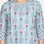 BLUE PRINTED KURTA WITH PANT AND DUPATTA