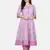 PURPLE FLORAL PRINTED KURTA WITH PANT AND DUPATTA