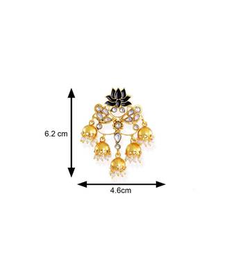 Green kundan Yellow Gold Alloy   Pair of Earring 4