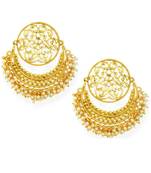 Pink kundan Yellow Gold Alloy   Pair of Earring