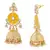Yellow kundan Rose Gold Alloy   Pair of Earring