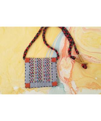 Printed Fabric Pendant for Women 2