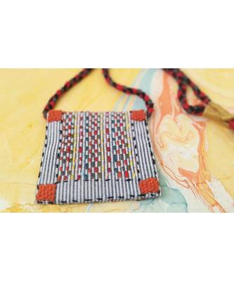 Printed Fabric Pendant for Women 3
