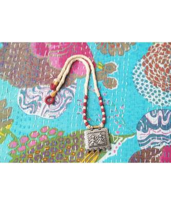Handcrafted Laxmi - Ganesha Pendant Twisted Thread Cord 2