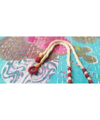 Handcrafted Laxmi - Ganesha Pendant Twisted Thread Cord 4