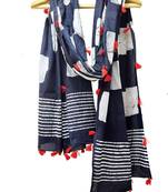 Black cotton printed   Dupatta
